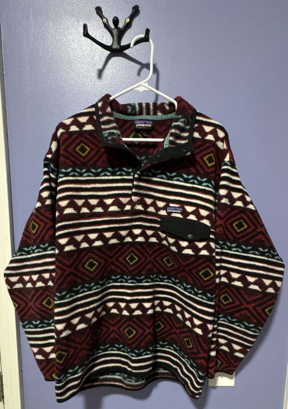 Patagonia Synchilla Snap-T Fleece Pullover Size L Aztec Saltillo Pattern
